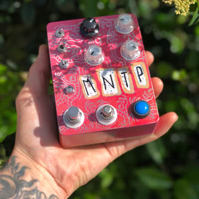 Lamp Electric MNTP OverFuzz 2018 Acid Etched Hand Painted image 1