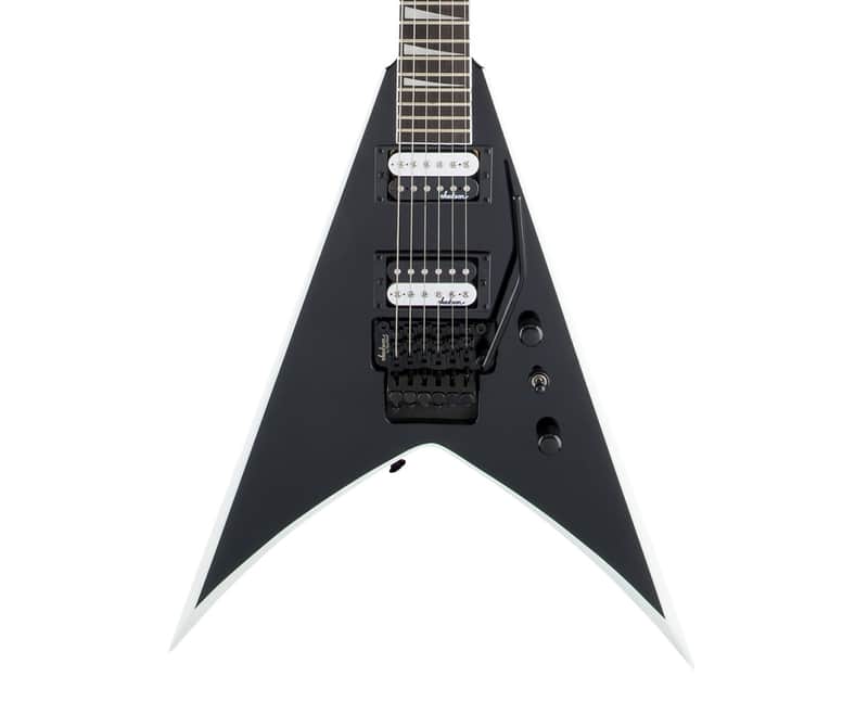 Used Jackson JS Series King V JS32 - Black with White Bevels w/ Amaranth FB image 1