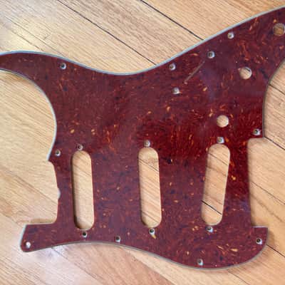 General Vintage Tone 1962 Nitrate Celluloid Strat Pickguard + Vintage White Covers/Knobs/Tips Set — Pre-CBS Spec Bundle image 11