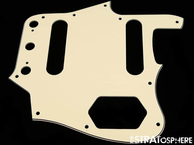 * NEW Vintage Cream Jaguar PICKGUARD for Fender American Vintage USA 3 Ply image 1