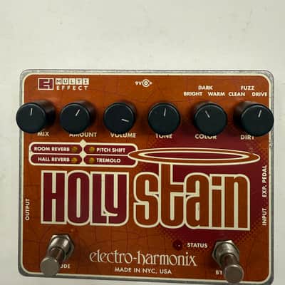 Electro Harmonix Holy Stain Reverb Pitch Shifter Tremolo EHX Guitar Effect Pedal image 2