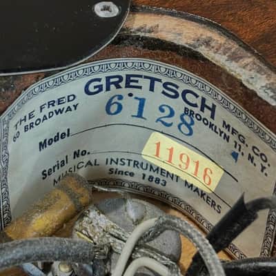 Gretsch Duo Jet 6128 “Scripty Jet” 1953 - RARE!! image 15