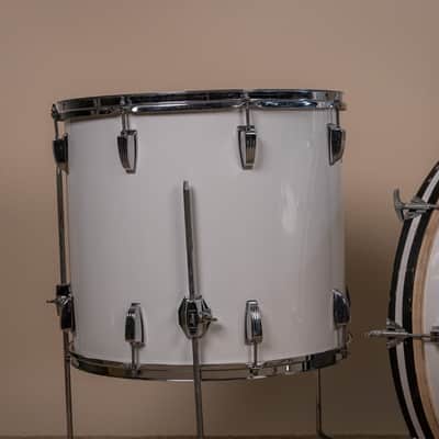 1980s Ludwig White Cortex Drum Set 14x24 13x14 16x18 image 5