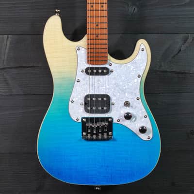 Flight Pathfinder TBL Tenor Ukulele Solidbody Electric Blue Fade image 1