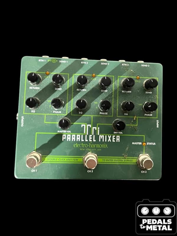 Electro-Harmonix Tri Parallel Mixer Effects Loop Mixer/Switcher 2019 - Present - Green - X17072 image 1