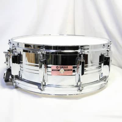 YAMAHA SD-955MG 80s Seamless Steel Snare 14x5.5 Yamaha Steel Snare Drum (03/09)