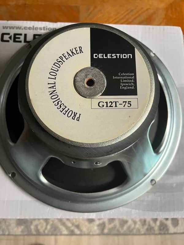 Celestion T3760 G12T-75 12" 75-Watt 16 Ohm Replacement Speaker 2010s - Silver image 1