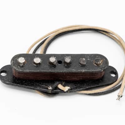 1973 Fender Stratocaster Vintage Black Bobbin Pickup Staggered Pole 5.7k ohms image 2