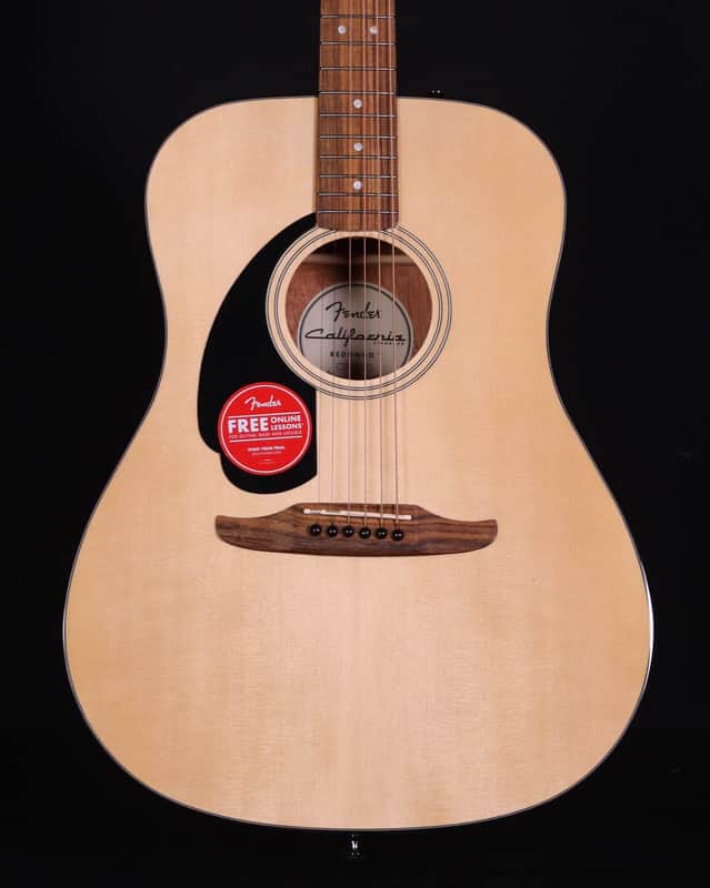 Fender California Standard Redondo Left-Handed, Spruce Top, Black Pickguard, Natural image 1