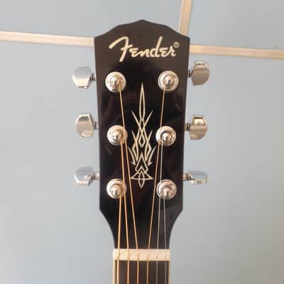 Fender T-Bucket 300CE Hot Rod Series, Quilt Maple Blue Top, Acoustic Electric Guitar With GigBag image 4