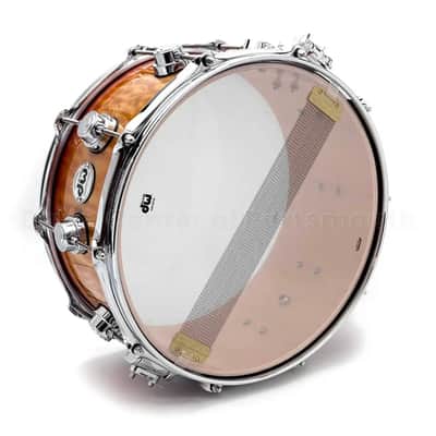 DW Collectors VLT 333 Maple Snare Drum 14x6.5 Almond Burst Super Quilted Maple image 4