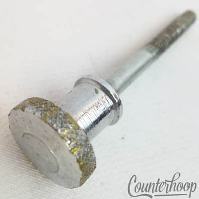 Ludwig 50s Chrome Muffler Knob Brass Supra Snare/Tom Drum Tensioner Rod Vintage image 1