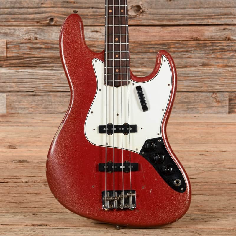 Fender Jazz Bass Red Sparkle Refin 1964 image 1