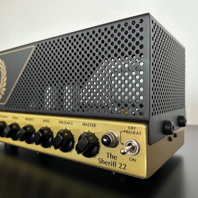 Victory Amps Sheriff 22 Compact Series 2-Channel 22-Watt Guitar Amp Head 2010s - Black/Gold MINT image 2