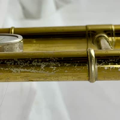 King 606 Student Model Tenor Trombone - Clear-Lacquered Brass image 7