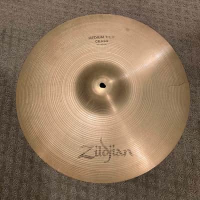 Zildjian A Series 18 Medium and 18 Medium Thin Crashes cracked 80s image 7