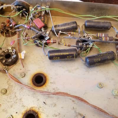 Heathkit INCOMPLETE W4-AM Tube Mono 5881 Power Amplifier Williamson 1957 - Gold Steel Paint image 9