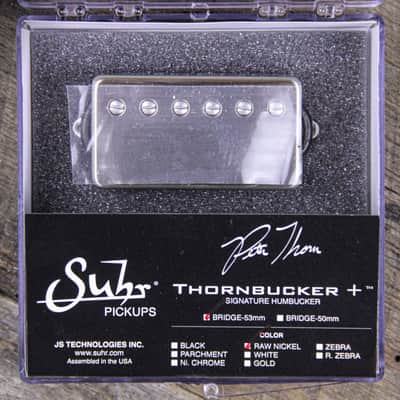 Suhr Thornbucker + (Plus) Bridge 53mm Raw Nickel Pickup image 5
