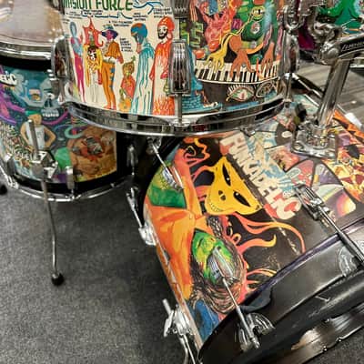 Montineri Custom Drums 5 Piece Ludwig Resto-Mod 2026 - *Funkadelic* image 4