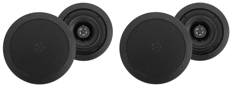 (4) Rockville HC55 5.25" 300 Watt Black In-Ceiling Home Theater Speakers 8 Ohm image 1