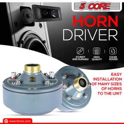 5Core Indoor Outdoor PA Loud Speaker Horn 18 Inch + Compression Driver Unit 600W PMPO RH18+DU60 image 9