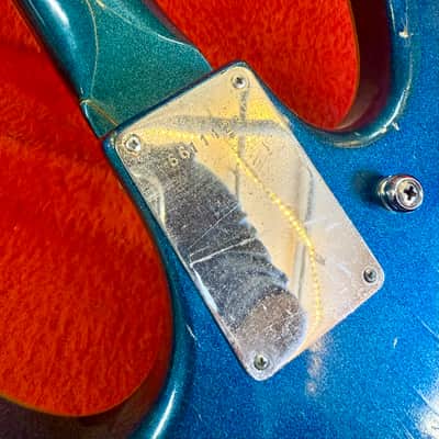Guyatone LG-350T Sharp 5 c 1967 Blue sparkle original vintage MIJ Japan bizarre guitar guya image 6