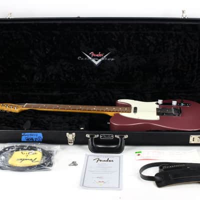 2008 Fender Custom Shop Custom Classic NOS Telecaster Burgundy Mist - Ash Body, FIGURED NECK, Rosewood Board, Rare Color image 6