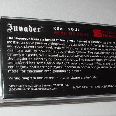 Seymour Duncan SH-8 Invader 7 String Humbucker Neck Pickup Passive Mount - SH-8 Invader Neck 7 Strin image 2