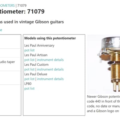 Gibson Les Paul volume tone control image 3