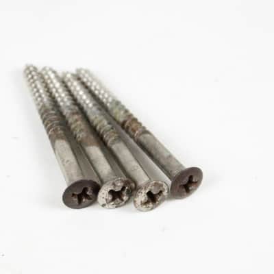 Original 1953 Fender Precision Bass Neck Plate Screws | Vintage Pre-CBS P-Bass Hardware 1950s USA image 1