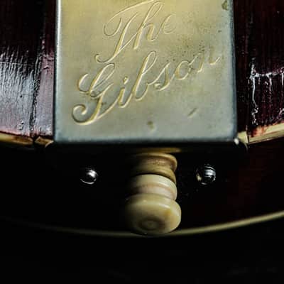 1919 Gibson F-4 refin dark mahogany sunburst image 23