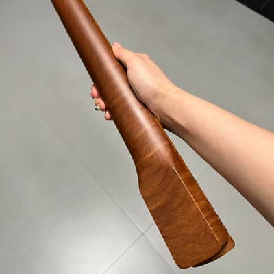 Round stainless steel 22 frets Roasted flame Maple guitar neck scalloped neck fingerboard 25.5inch hole 10mm Radius: 9.5 inches. image 7
