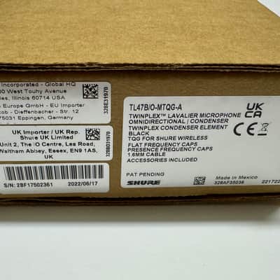 Shure TwinPlex TL47 Black TA4F Lavalier With Accessories image 8