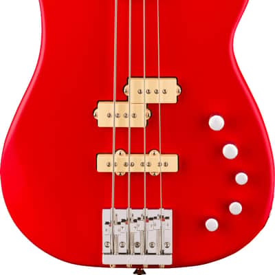 Charvel Pro-Mod San Dimas Bass PJ Electric Bass IV MAH, Caramelized Maple Fingerboard, Satin Ferrari Red image 1