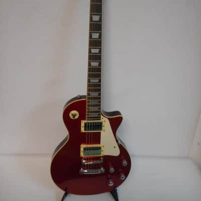 Samick LS450 Artist Series Lp Copy with case 90's Metallic Red Flake image 1
