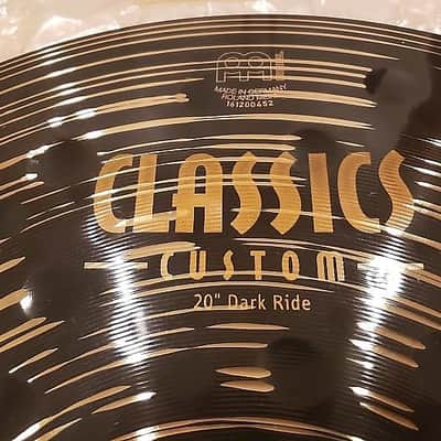 Meinl CC20DAR Classics Custom Dark 20" Ride Cymbal (B of C) w/ Video Link (Open Box Floor) image 4