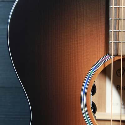 Martin OMC-10E Modern Burst Acoustic-Electric Guitar | Solid Sapele / Spruce Orchestra Model Cutaway image 16