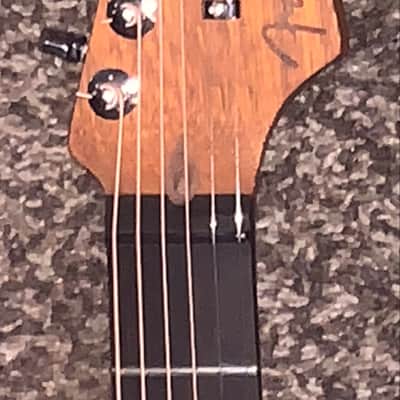 2021 Fender American Acoustasonic Series Jazzmaster electric acoustic guitar made in the usa sunburst image 2