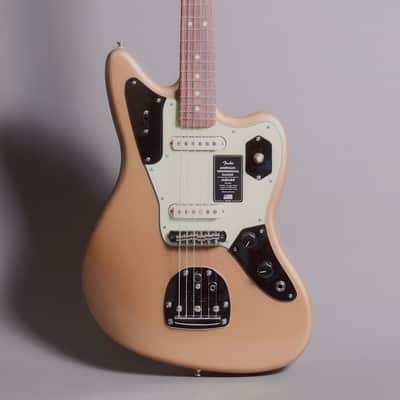 Fender American Professional Classic Jaguar Faded Firemist Gold (new) image 4
