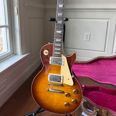 2026 Gibson Custom Shop Les Paul Standard ‘59 Reissue R9 VOS - Iced Tea Burst image 4