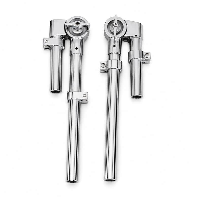 Set of 2 Adjustable Tom Holder Arms – Chrome Steel image 1