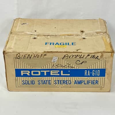 Vintage Stereo Integrated Amplifier Rotel RA-610 image 12