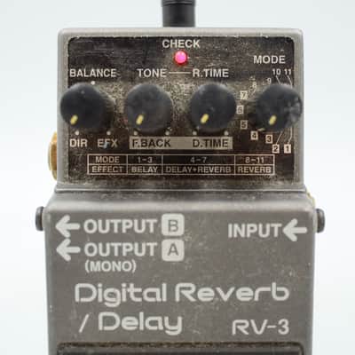 Boss RV-3 Digital Reverb / Delay With Original Box Gray Label Guitar Effect Pedal IO00861 image 3