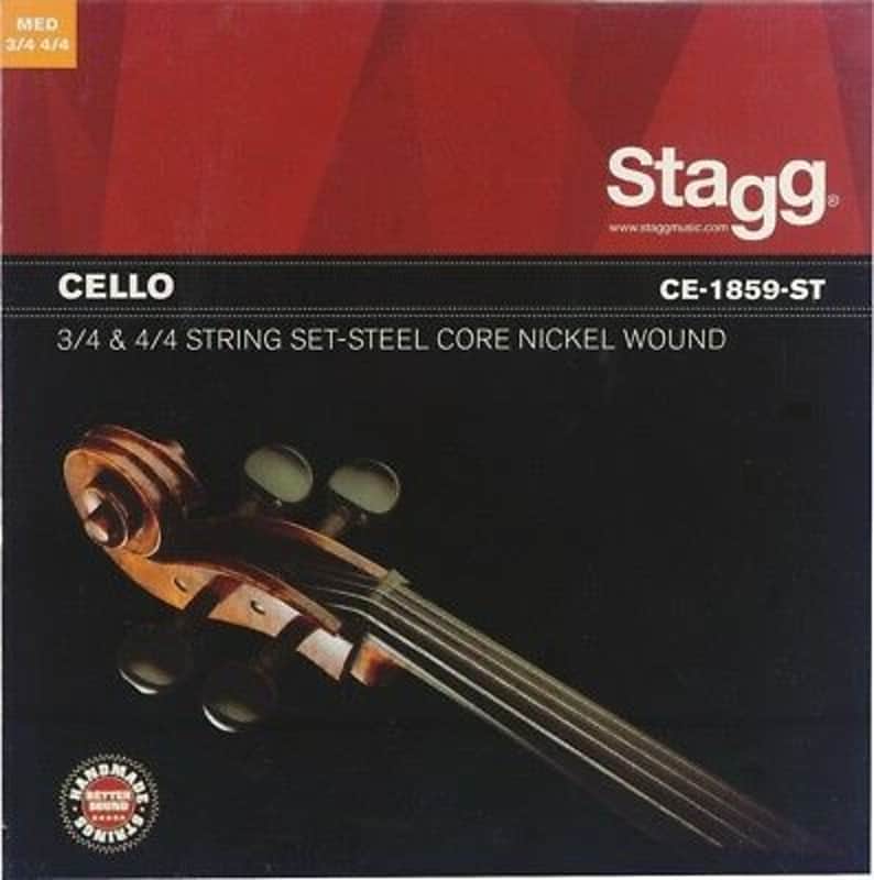 Stagg CE-1859-ST Stainless Steel Cello Strings, Medium image 1