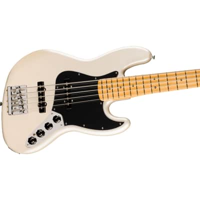 Fender Player II Modified Jazz Bass V MN Olympic Pearl - 5-String Electric Bass image 6