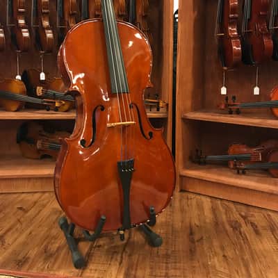 D Z Strad Student Cello Model 101 w/ Case & Bow (1/16-4/4) image 1