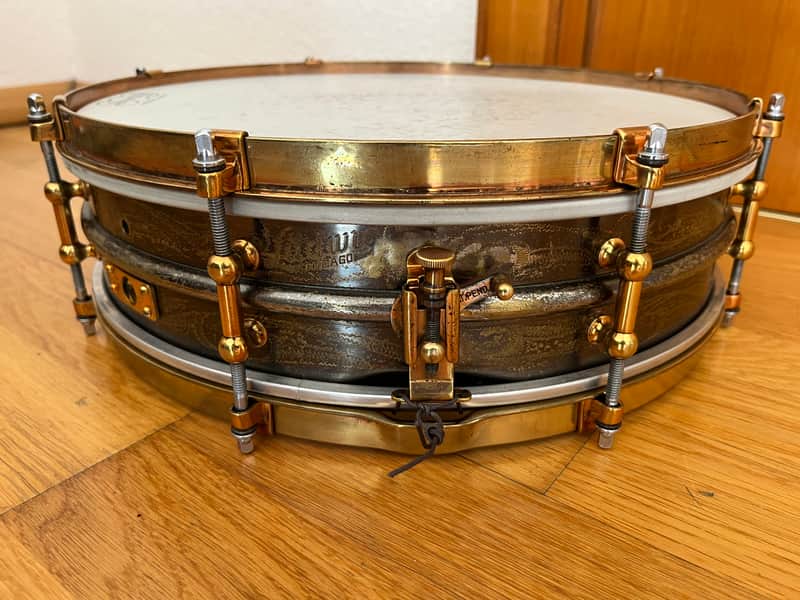 Ludwig  Black Beauty 14x4 Snare Drum  Vintage 20s Dance Model image 1