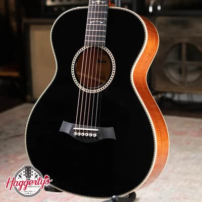 Taylor Custom Shop 2024 Grand Concert 12-Fret Acoustic/Electric - Black Top Mahogany/Mahogany with Hardshell Case image 1