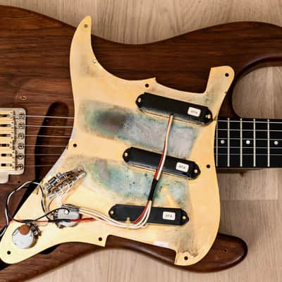 1980s Moon Custom Guitars S-Style Walnut & Ebony Superstrat w
