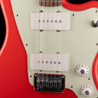 Pre Owned Squier Paranormal Jazzmaster XII Fiesta Red With Gig Bag image 4